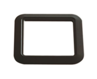 Vysavačové zásuvky - Obvodový rámeček pro designovou zásuvku, černá, RAL 9005