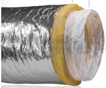 Rozvody vzduchu - SonoDaL ohebný tlumič hluku 25 -10 m (90, 125, 150, 160, 200, 250 mm)