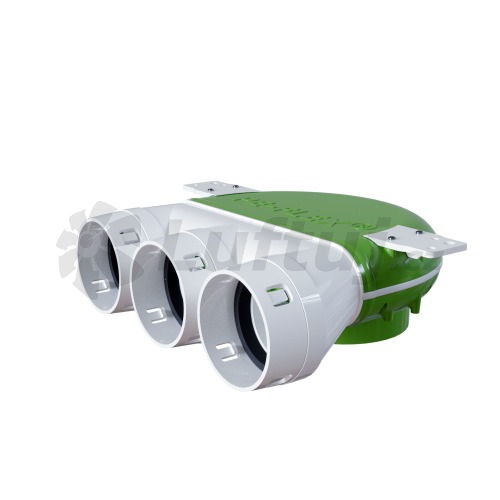 Rozvody vzduchu - Stropní box AT 3x75 - 125 pro ventil