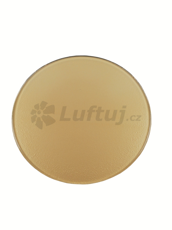 Mřížky a vyústky - Luftomet skleněný - kruh zlatá 125mm