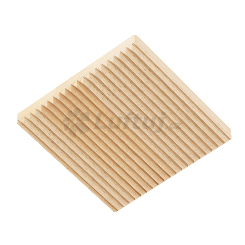EXPORT - Air diffuser LUFTOMET SKY wood square grooves beech