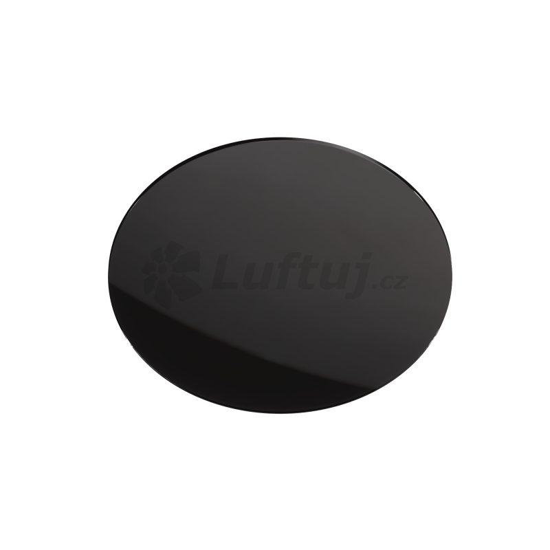 EXPORT - Air diffuser LUFTOMET SKY glass circle black shine