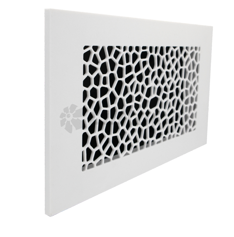 Mřížky a vyústky - LUFTOMET Flat mřížka Voronoi bílá plastová s rámečkem