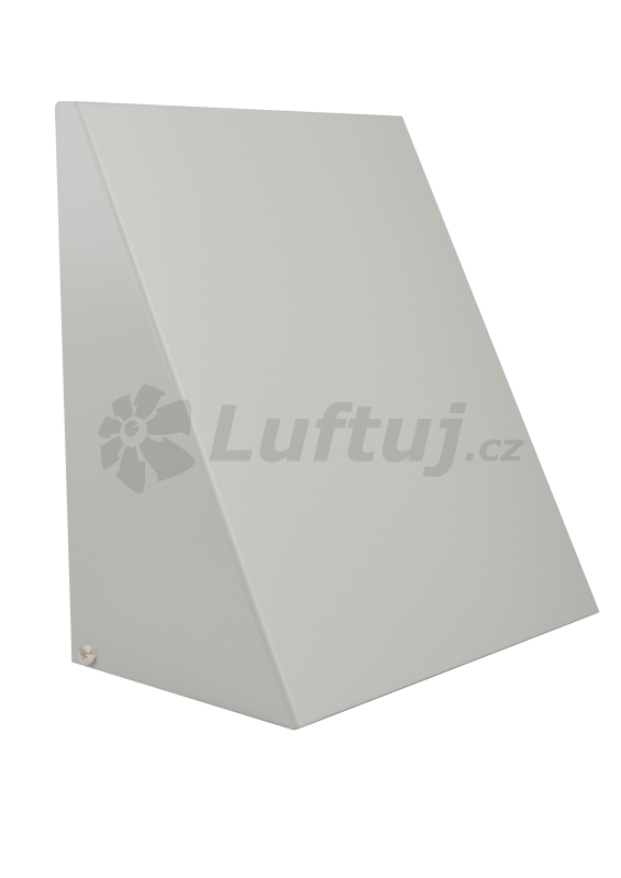 Mřížky a vyústky - LUFTOMET Wall Triangle bílá venkovní mřížka pro vzduchotechniku