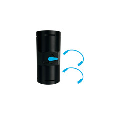 LUFTaTOR Klapka pro potrubí PETG manuální (75, 90 mm)