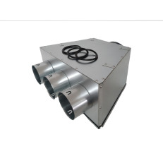 Distribuční box plochý KLOQ-3x90/125 mm s izolací a revizním otvorem
