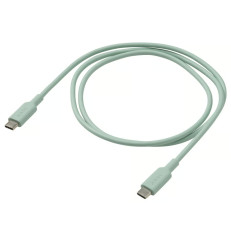 SITTBRUNN USB-C na USB-C, světle zelená, 1.0 m