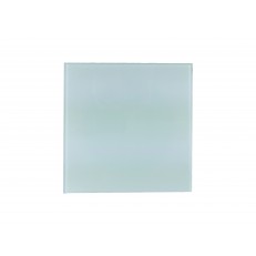 Čtvercový skleněný ventil 100 mm v matné barvě, rozměr 200x200, 8 druhů barev