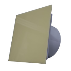 Designový stropní a stěnový ventilátor DRIM 100, 125 mm plastový kryt v béžové barvě matné barvě